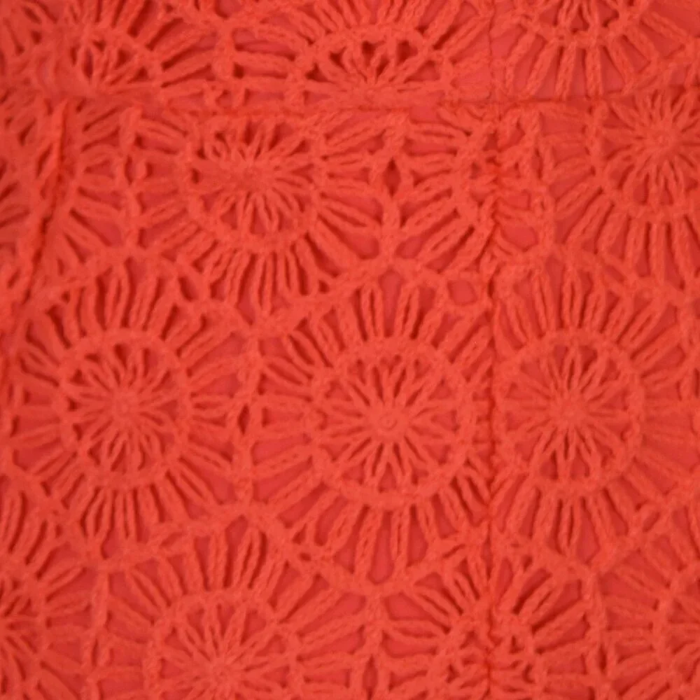 Lulu's Chic Intent Bright Red Crochet Textured Strapless Midi Dress NEW - XS - Picture 2 of 10